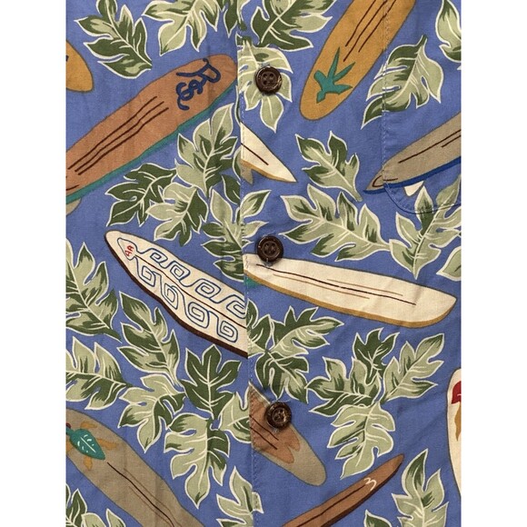 Reyn Spooner Dietrich Varez Hawaiian Shirt Mens Large Surf Board Floral Rayon - Picture 5 of 9